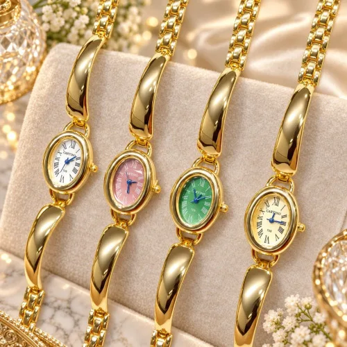 CARYINO Elegant Retro Gold Oval Women's Watch model no 708